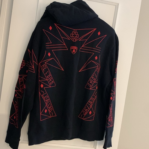 Marcelo Burlon Lamborghini Cotton Hoodie sz XL - Picture 5 of 7